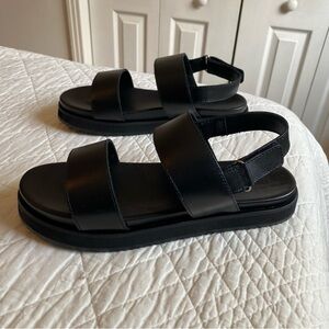 Nisolo Go-To Platform Sandal 2.0, size 7, black, NWB